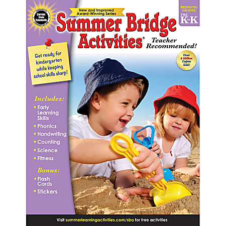 Carson-Dellosa Summer Bridge Activities Workbook, Grades PreK-K