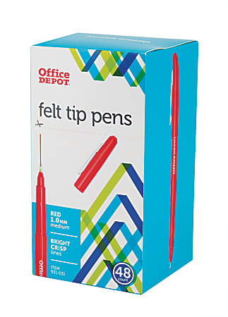 Office depot felt tip pens clearance