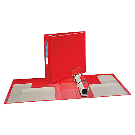 Avery® Heavy-Duty 3-Ring Binder With Locking One-Touch EZD™ Rings, 3" D-Rings, Red