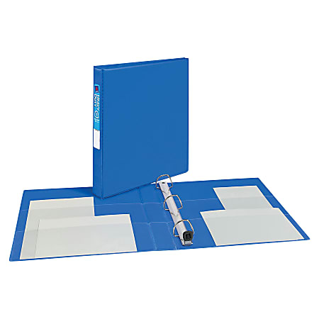 Avery® Heavy-Duty 3-Ring Binder With Locking One-Touch EZD™ Rings, 1" D-Rings, Blue