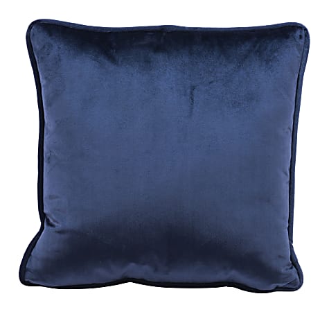 Zuo Modern Velvet Pillow, Blue