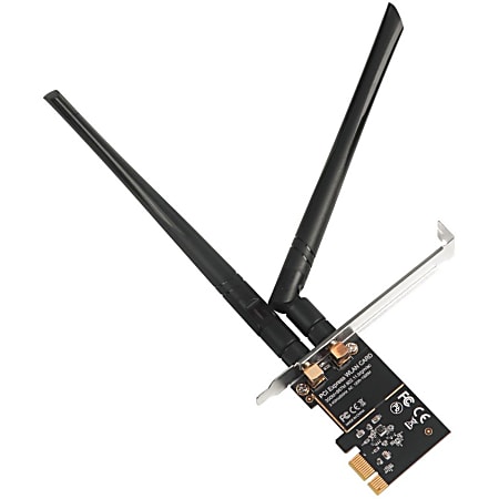 SIIG Wireless 2T2R Dual Band WiFi Ethernet PCIe Card - AC1200 - 1200Mbps High Speed Wi-Fi Data Rate - 867Mbps on 5G, 300Mbps on 2.4G