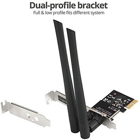 PCI Express AC1200 Dual Band Wireless-AC Network Adapter - PCIe 802.11ac  WiFi Card