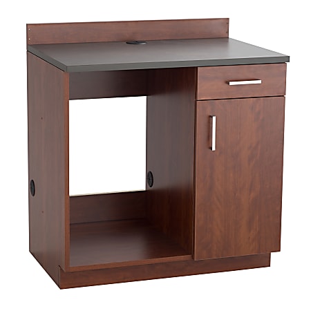 Safco® Modular Hospitality Base Cabinet, Mahogany/Rustic Slate