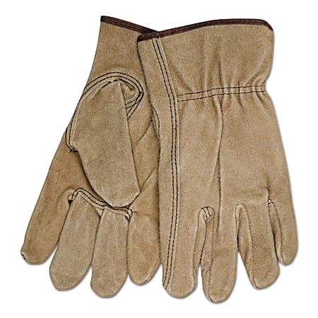 Memphis Glove Premium-Grade Cowhide Leather Driving Gloves, Keystone Thumb, Medium, Pack Of 12