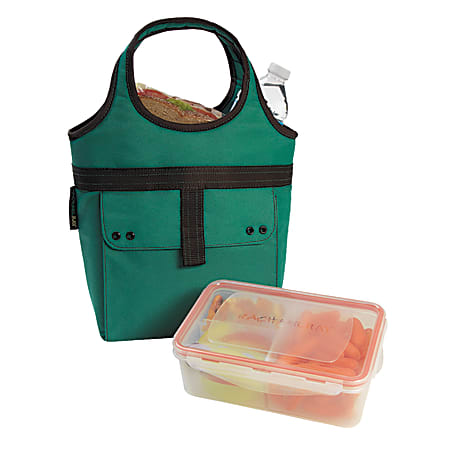 Rachael Ray Tic Tac Tote With Bento Food Container & Utensil Set
