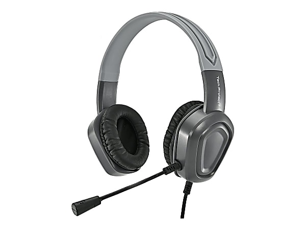 Techprotectus USB Noise Cancelling Headset, With Boom Mic, USB Connector, Black, TP-H16-USBBV