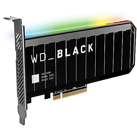 Western Digital Black AN1500 WDS100T1X0L 1 TB Solid State Drive - Plug-in Card Internal - PCI Express NVMe (PCI Express NVMe 3.0) - 6500 MB/s Maximum Read Transfer Rate - 5 Year Warranty