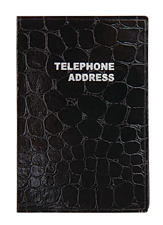Office Depot® Brand Small Croc Telephone/Address Book, 2 7/8" x 4 3/8
