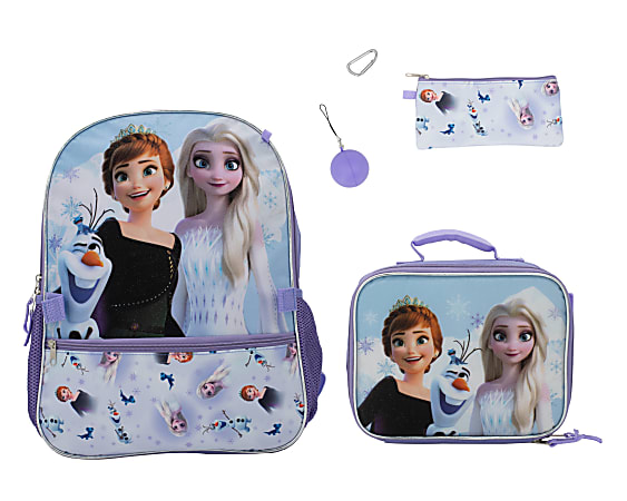 Accessory Innovations 5-Piece Kids' Licensed Backpack Set, Frozen