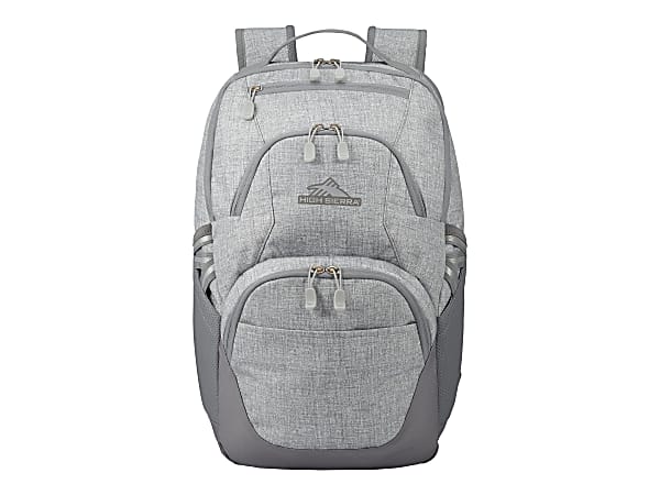 High Sierra Swoop Backpack With 17 Laptop Pocket Silver Office Depot