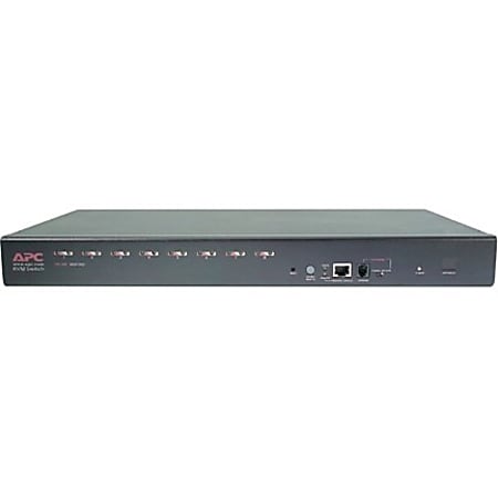 APC 8 Port Multi-Platform Analog KVM Switch - 8 x 1 - 8 x SPDB-15 - 1U - Rack-mountable