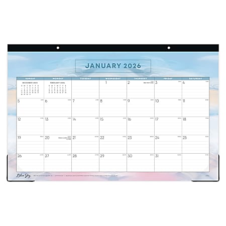 2026 Blue Sky Monthly Desk Pad Planning Calendar, 17" x 11", Beyond, January To December, 155664