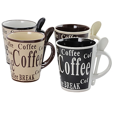 Mr. Coffee 3 Piece Stoneware Travel Mug Set 14 Oz Assorted Colors - Office  Depot