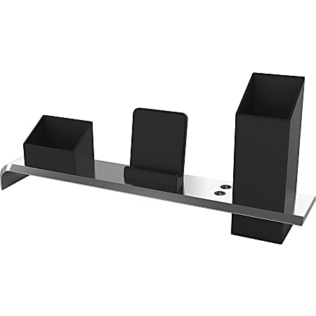 Artistic Strategic Desktop Organizer - 4.3" Height x 13.4" Width3" Length - Desktop - Black - Plastic - 1 Each