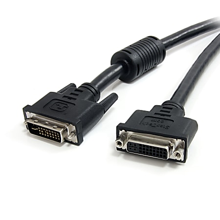 StarTech.com 6 ft DVI-I Dual Link Digital Analog Monitor Extension Cable M/F - Black - 6 Feet - 2560x1600