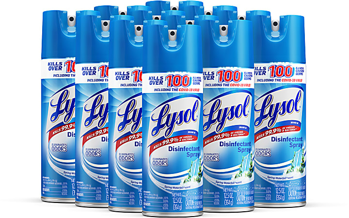 LYSOL® Disinfectant Spray - Spring Waterfall 12.5 oz, Case of 12 Cans