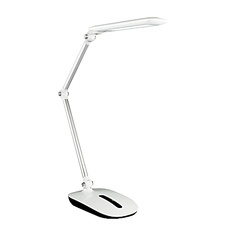 OttLite® WorkWell® Stretch LED Desk Lamp, Adjustable Height, 24-3/8"H, White Shade/White Base