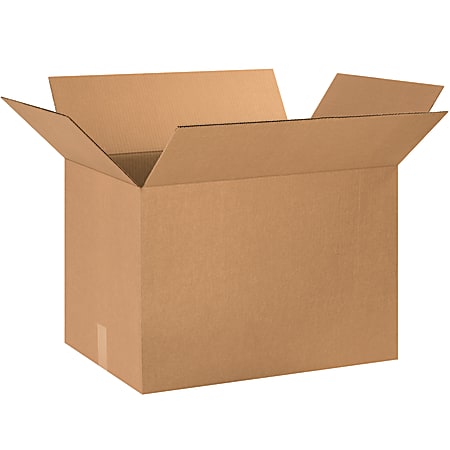 Partners Brand Corrugated Boxes, 26" x 18" x 18", Kraft, Pack Of 15 Boxes