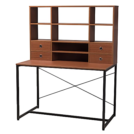 Baxton Studio Dilara 48"W Writing Desk, Brown