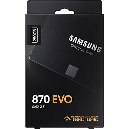 Samsung 870 EVO MZ 77E250BAM 250 GB Solid State Drive 2.5 Internal