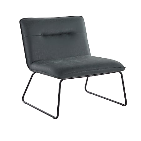 LumiSource Casper Accent Chair, Black/Green