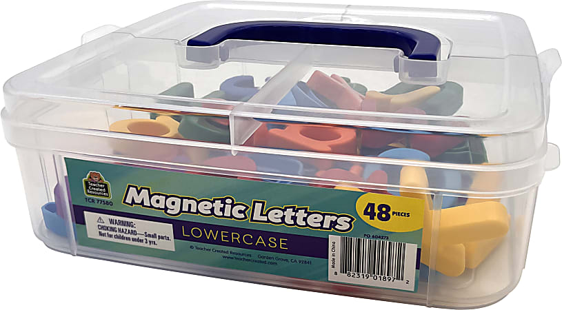Teacher Created Resources Magnetic Letters, Lowercase, Assorted Colors, Set Of 48 Letters