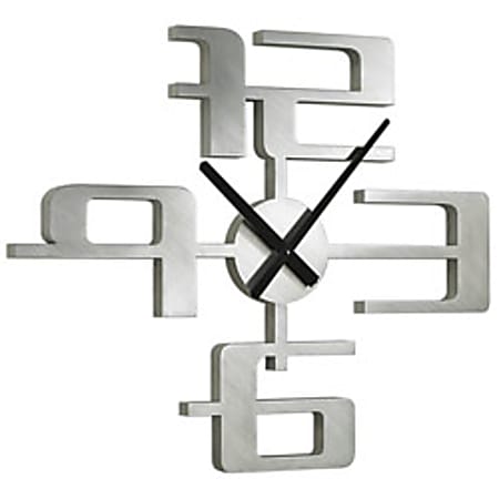 Umbra Big Time 18" Clock, Nickel