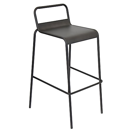 Lumisource Victor Bar Stools, Antique/Stainless Steel, Set Of 2