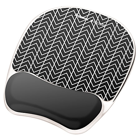 Fellowes Gel Wrist RestMouse Pad Fabric Black - Office Depot