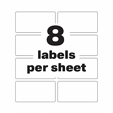 Avery PermaTrack Durable White Asset Tag Labels, 2