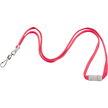 Advantus Neon Breakaway Lanyard - 12 / Pack - 0.5