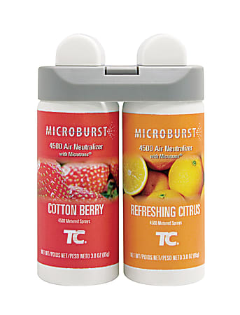 Rubbermaid Commercial Microburst Duet Refills, Cotton Berry, Pack Of 4, 3485952