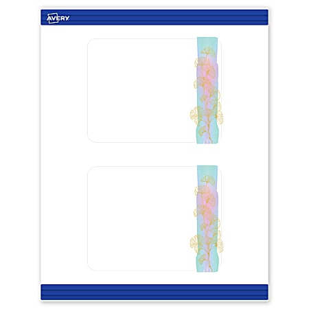 Avery® Printable Postcards With Sure Feed® Technology, 4-1/4" x 5-1/2", Matte White With Floral Design, Pack Of 20