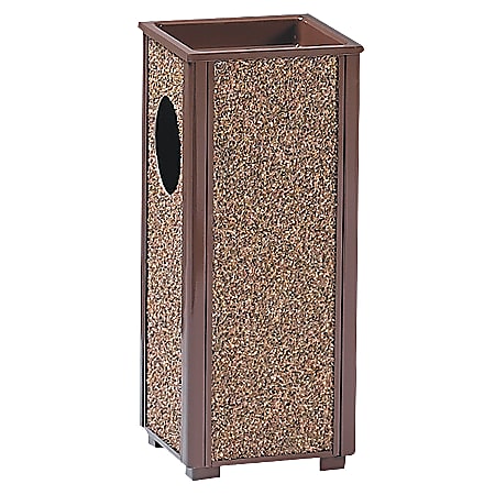 United Receptacle 30% Recycled Sand Urn Litter Receptacle, 2.5 Gallons, 24" x 10" x 10", Brown