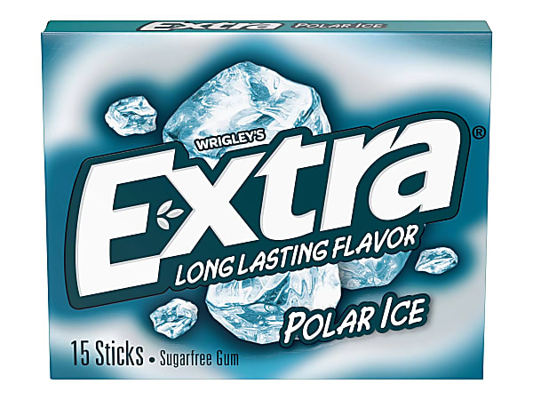 Wrigley Extra Polar Ice Chewing Gum  Mint  10 / Box