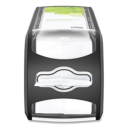 Tork® Xpressnap Fit Napkin Dispenser, Countertop, 5-5/8"H x 4-13/16"W x 12-13/16"D, Black