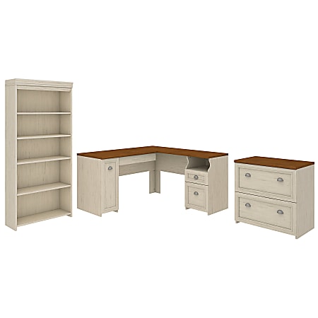 60 Inch Large Corner Desk,L-shaped Desk with Storage Cabinet