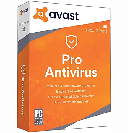 Avast Pro Antivirus 2019, 3 PC, 2-Year