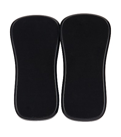 Mind Reader Wrist Rest Pads, 4-1/2"H x 5-1/4"W x 11"L, Black, Set Of 2 Pads