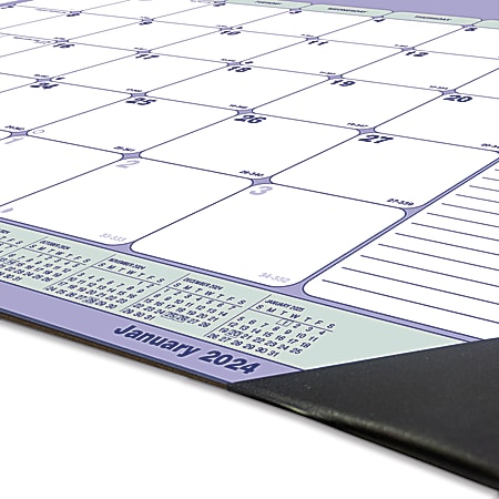 2024 Blueline Monthly Desk Pad Calendar 22 x 17 January To December