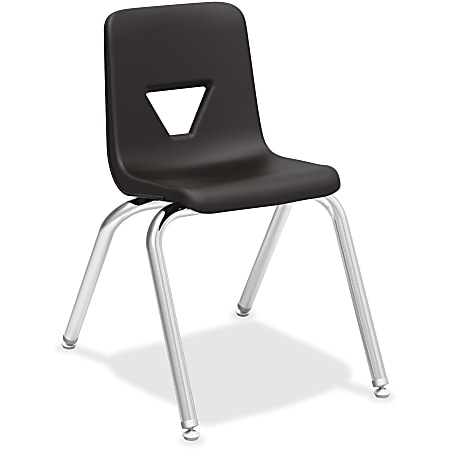 Lorell Classroom Student Plastic Seat Plastic Back Stacking Chair