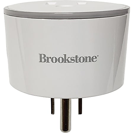 Brookstone Dual Smart Plug 2 x AC Power Plug 120 V AC 10 A Alexa Google  Assistant Supported Gray - Office Depot