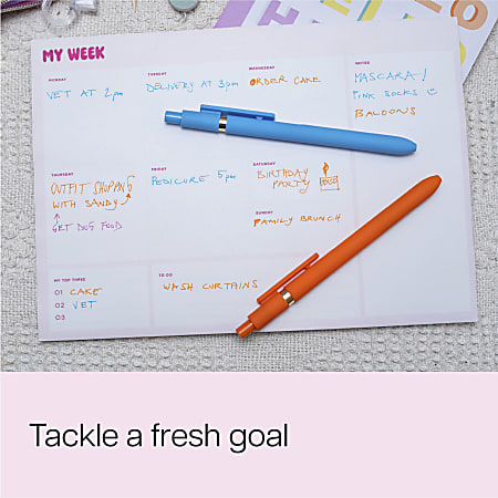 Post it Weekly Calendar Sticky Notes 6.9 x 9.9 in 1 Pad 50 SheetsPad ...