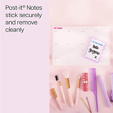 Post it Weekly Calendar Sticky Notes 6.9 x 9.9 in 1 Pad 50 SheetsPad ...