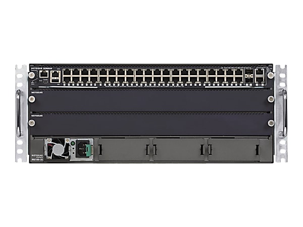 NETGEAR M6100-24X3 - Starter Kit - switch - L4 - managed - 24 x 10GBase-T + 16 x shared 10 Gigabit SFP+ - rack-mountable - PoE+