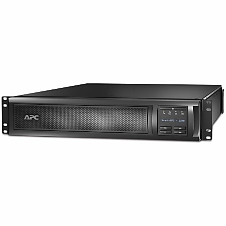 APC by Schneider Electric Smart-UPS X SMX2200RMLV2U 2200 VA Rack-mountable UPS - 2U Rack-mountable - 3 Hour Recharge - 10 Minute Stand-by - 120 V AC Input - 120 V AC Output - Sine Wave - Serial Port - USB - 6 x NEMA 5-15R, 2 x NEMA 5-20R