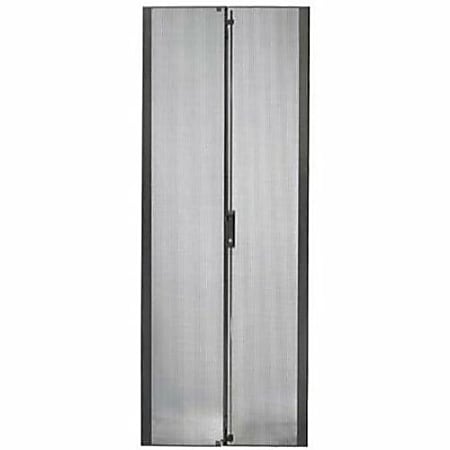 APC NetShelter SX 48U 750mm Wide Perforated Split Doors Black  Black  85.9"H x 29.5"W x 1"D
