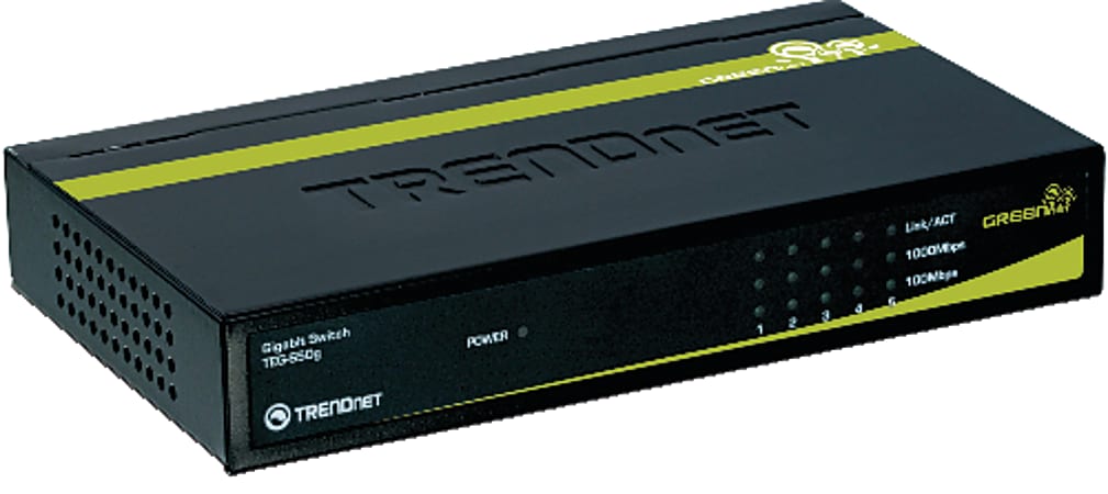 Trendnet® TEG-S50g GreenNet 5-Port 10/100/1000Mbps Gigabit