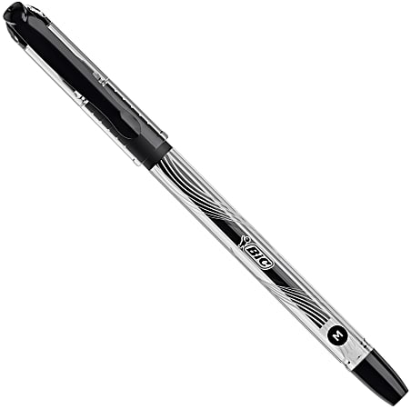 BIC Gel-ocity Stic Gel Pens, Medium Point, 0.7 mm, Clear Barrel, Assorted  Ink, Pack of 14 Pens 